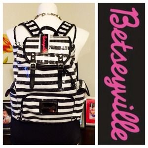 Betsey Johnson Handbags - Betseyville Sequin Backpack NWT Betsey Johnson Handbags - Betseyville Sequin Backpack NWT