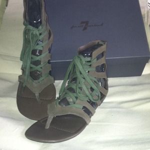Mega Cute SEVEN FOR ALL MANKIND lace sandals