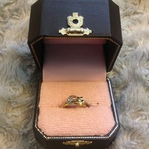 Juicy Couture star and moon ring set