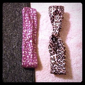 ANIMAL PRINT HEADBAND BUNDLE!! purple and regular