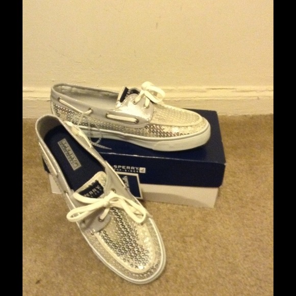 Sequins Sperry Top-Siders NWOT!!