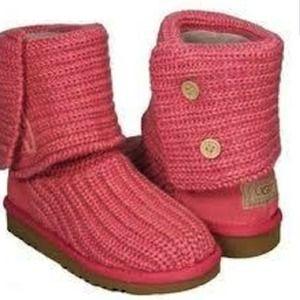 Pink knit uggs