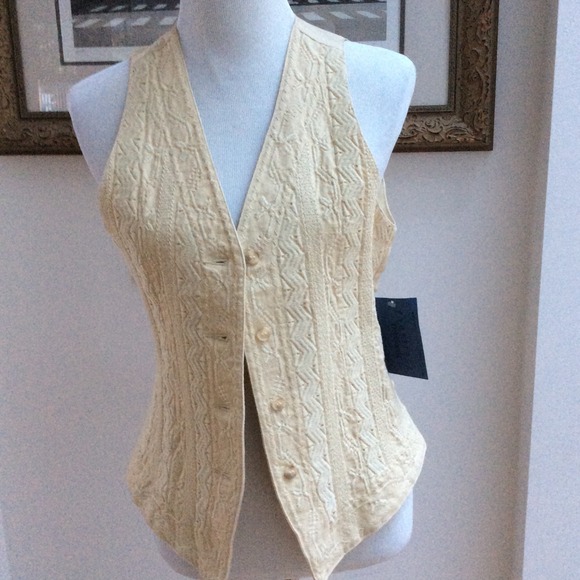 Cream colored vest