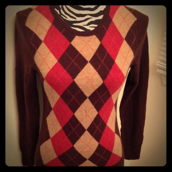 Tweeds Cashmere Argyle Sweater - Picture 1 of 4