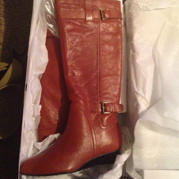 Nine West copper boots