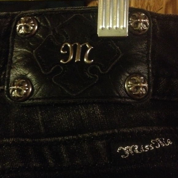 Miss Me Angel wing pocket boot cut jeans