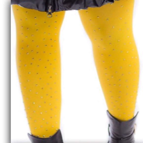 Metal studded stockings (NWOT) - Picture 2 of 2