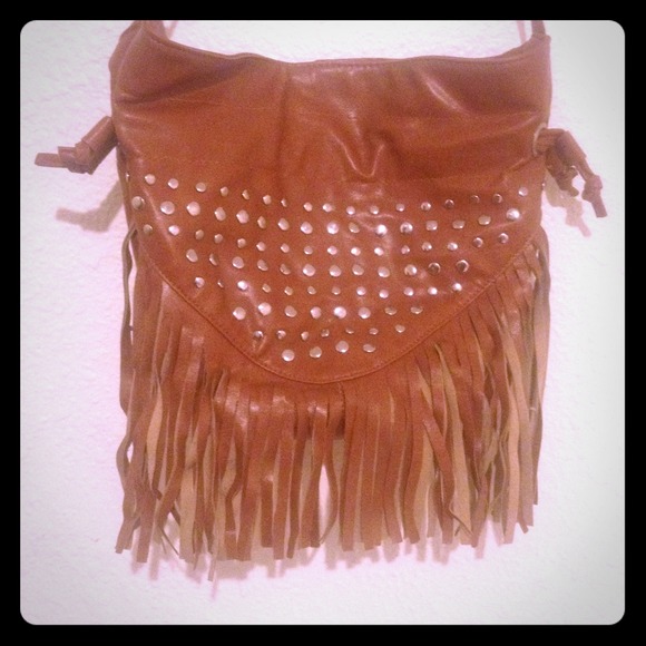 Brown Fringe Purse