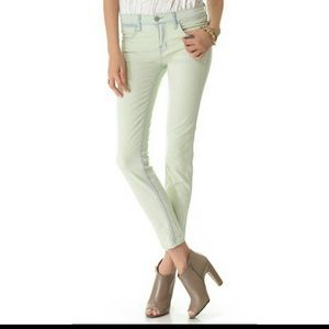 J Brand Allegra low rise skinny in Nirvana Mint