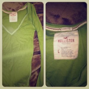 long sleeve Hollister shirt.