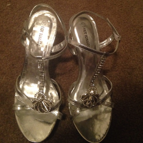 Silver heels