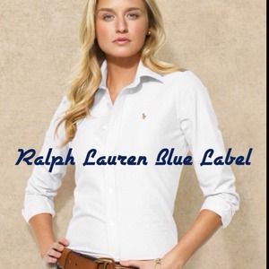 Ralph Lauren blue label white Oxford shirt sz 2