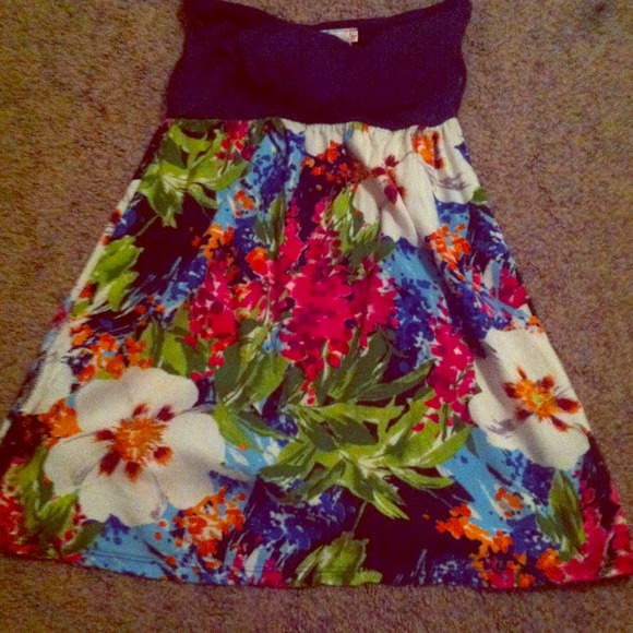 Beautiful strapless sundress