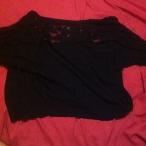 American Eagle Mesh Top Cardigan.