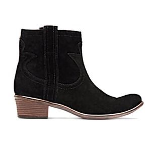 Lucky Brand Terra Short Cowboy Boot - Black - 6