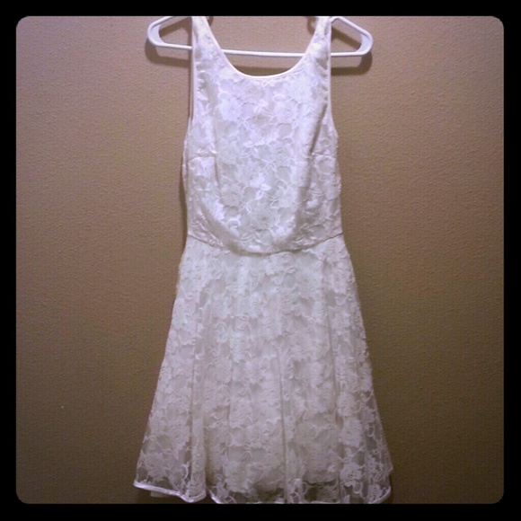 Backless White Dress