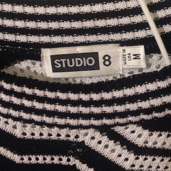 Crop top black/white - Picture 2 of 2