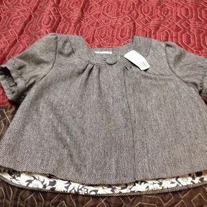 NEW Crop Short Sleeve Tweed Jacket