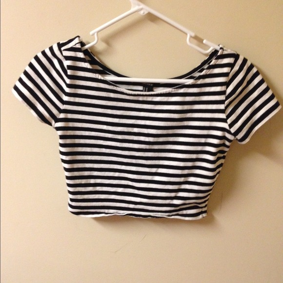 Black & White Crop Top