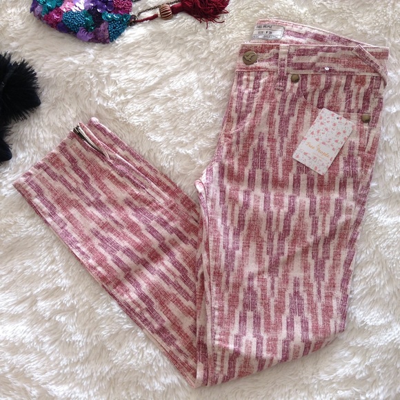 Free People Ikat skinny jean in pink - Picture 4 of 4