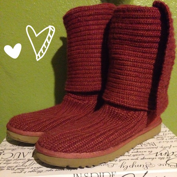Maroon Cardi Tall Uggs-Considering In Selling