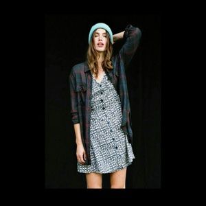 SOLD BDG waterfall tunic urban outfitters flannel