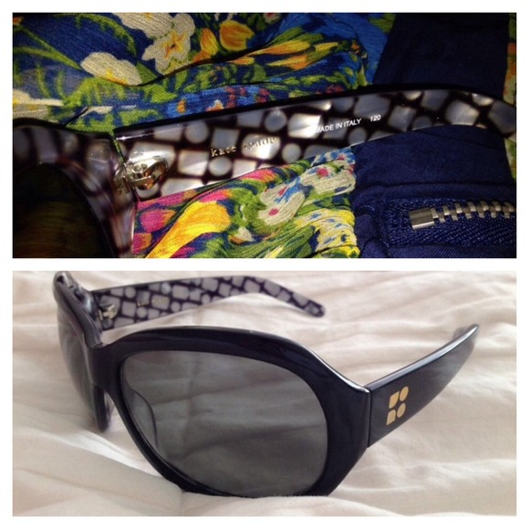 Auth Kate Spade tortoise black sunnies sunglasses main image 4