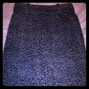 Cheetah print pencil skirt