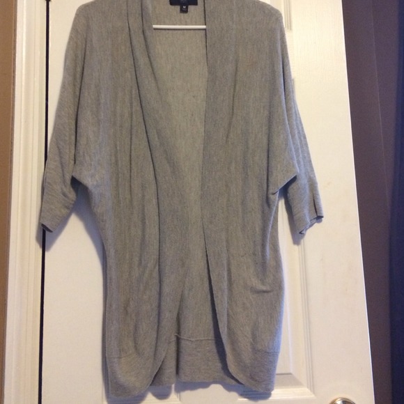 BUNDLED- Grey cacoon open front cardigan - medium