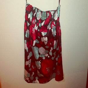 Silky, strapless Roxy dress