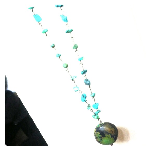 Beautiful natural turquoise necklace 💚💙