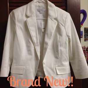 New York & Company White Jacket