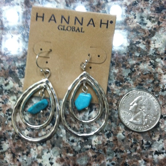 ππHannah Global silver & turquoise earrings!ππ - Picture 5 of 5