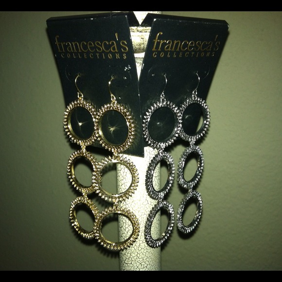 Francesca's Collections Jewelry - ✨SOLD✨ 2 Pairs of Gold & Silver Dangling Earrings
