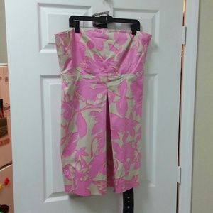 Pink/khaki mini dress