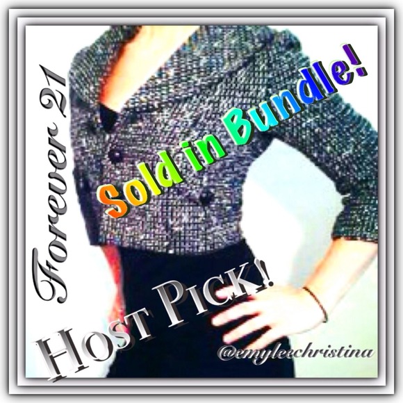 ⭐️🎉HOST PICK!🎉⭐️NWT!! Forever 21 cropped Blazer!