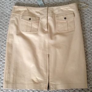 Cache soft leather skirt, NWT