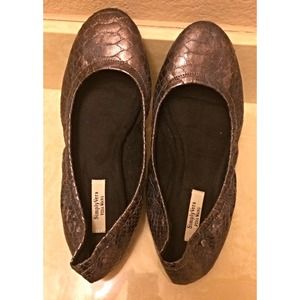 Vera Wang Rattleskin Ballet Flats
