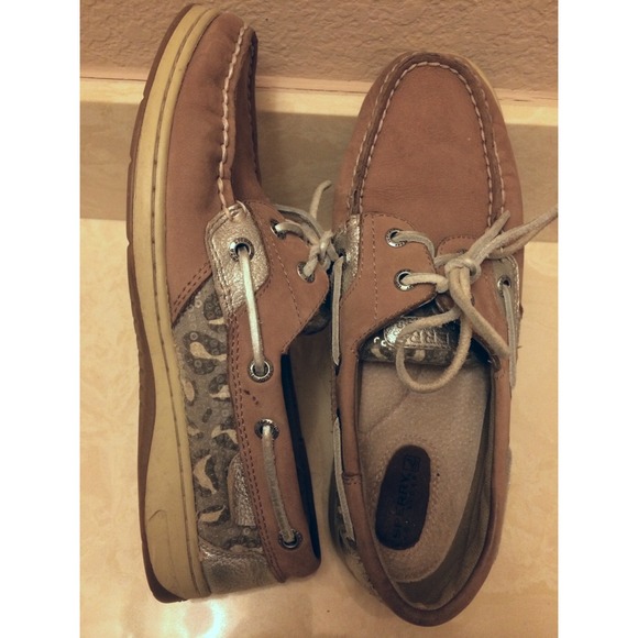 Leapord Sequin Sperry Topsider's