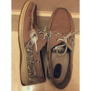 Leapord Sequin Sperry Topsider's