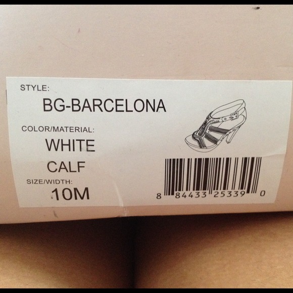 BCBG Generation white Barcelona heels - Picture 2 of 3