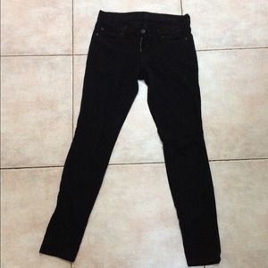 Black 7 for all mankind knit stretch pants