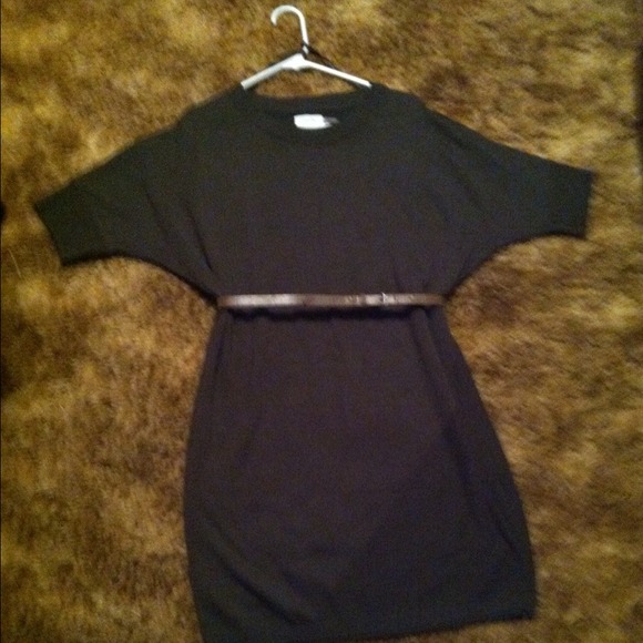 Olive Green Sweater Dress