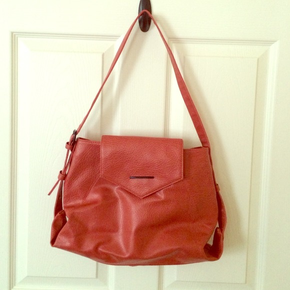 Orange purse - NWOT - faux leather