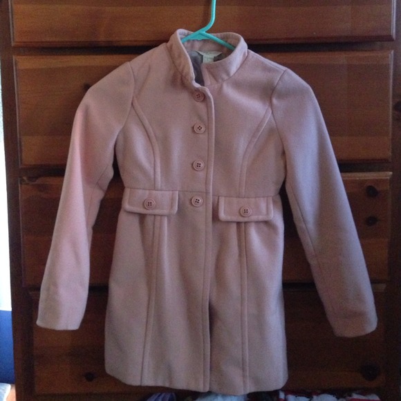 Forever 21 kids size small blush pink coat.