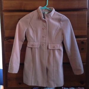 Forever 21 kids size small blush pink coat.
