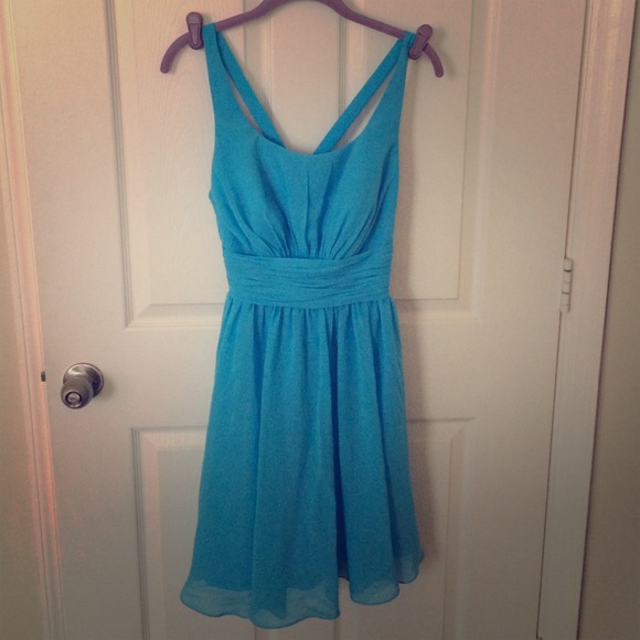 Bright blue bridesmaid/formal dress