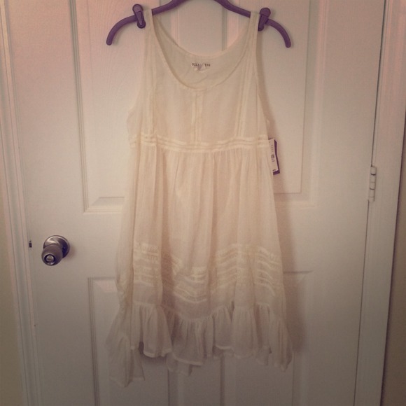NWT loose boho gypset off-white dress