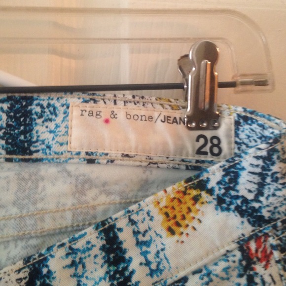 Rag & Bone Surf Knit Stretch Denim Leggings ankle - Picture 3 of 3