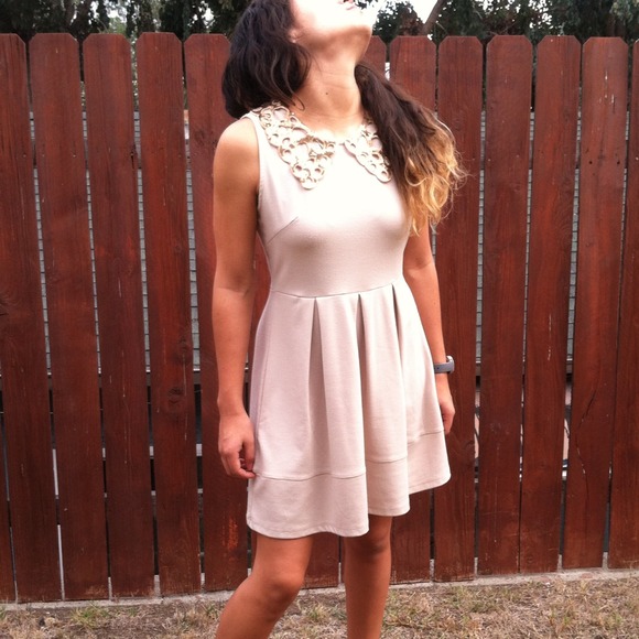 ON HOLD! *Bundle* Cream dress and black blouse!